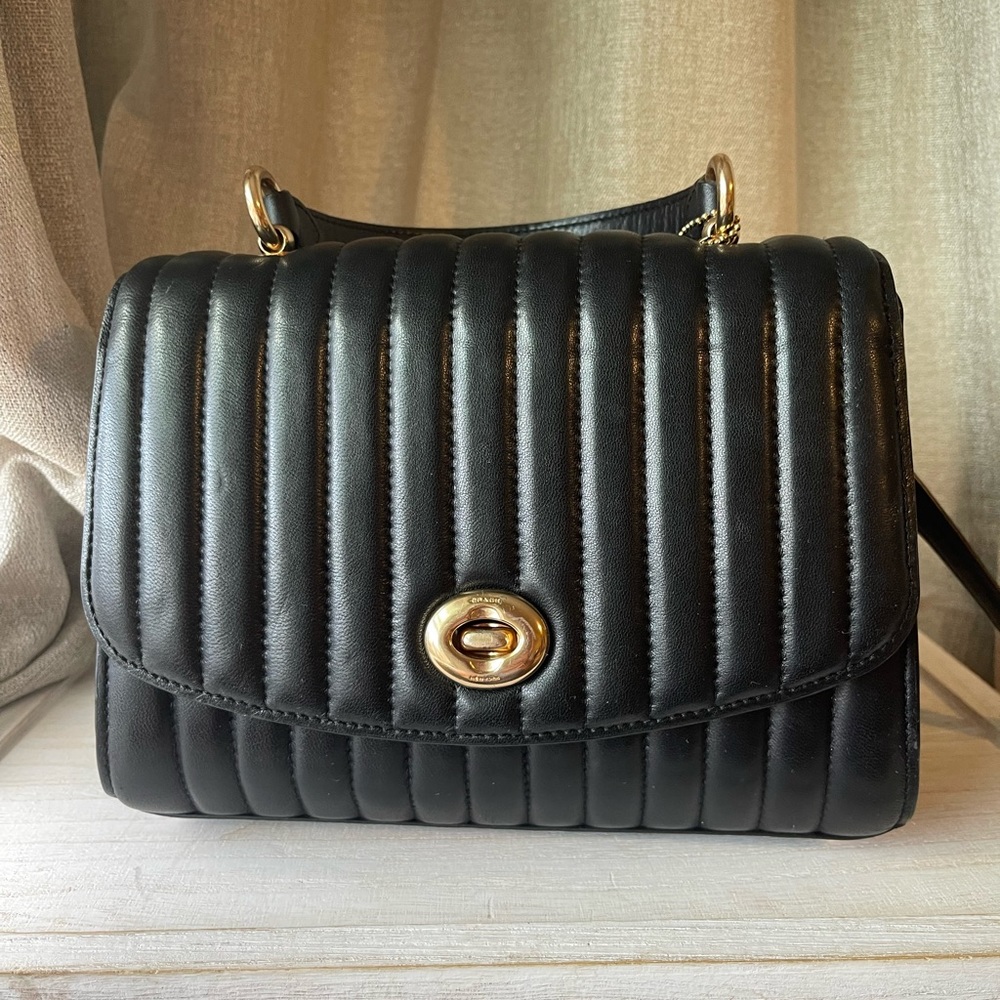 Coach quilted crossbody bag.